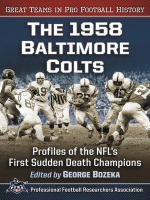 cover image of The 1958 Baltimore Colts